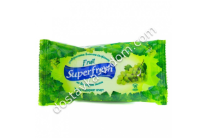 Заказать Влажные салфетки Superfresh &quot;Fruit&quot; 15 шт в интернет-магазине детских товаров Никитка с доставкой и недорого
