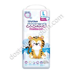 Заказать Joonies Premium Soft Трусики L 9-14 кг 44 шт в интернет-магазине детских товаров Никитка с доставкой и недорого
