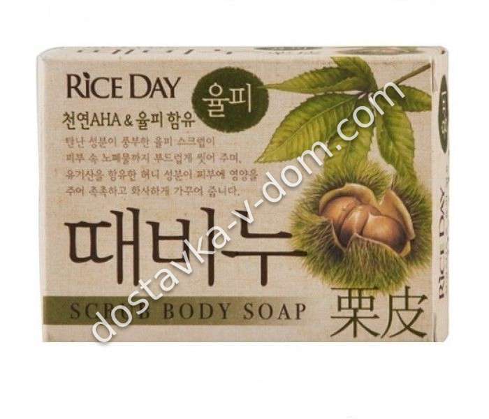 Заказать Lion Rice Day Скраб - мыло туалетное земляной орех 100 гр  в интернет-магазине детских товаров Никитка с доставкой и недорого
