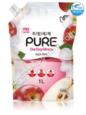 Заказать Pigeon Pure Гель для мытья посуды Красное яблоко 1 л в интернет-магазине детских товаров Никитка с доставкой и недорого