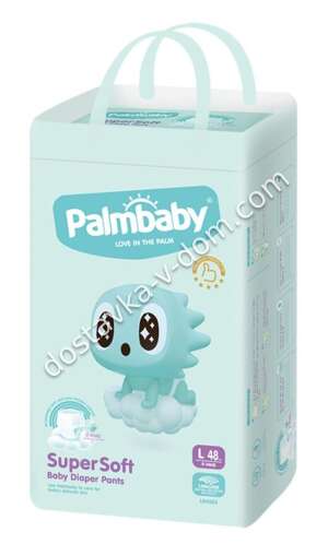 Заказать Palmbaby Super Soft Трусики L 9-14 кг 48 шт в интернет-магазине детских товаров Никитка с доставкой и недорого