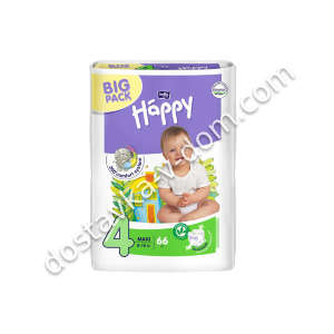 Заказать Подгузники Bella baby Happy 8-18 кг / N4 / 66 шт в интернет-магазине детских товаров Никитка с доставкой и недорого