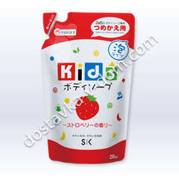 Заказать SK Kids Детское пенное мыло для тела с ароматом клубники от 3-х лет 250 мл  в интернет-магазине детских товаров Никитка с доставкой и недорого