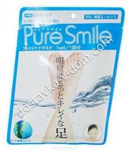 Заказать Pure Smile Питательная маска для ступней, с эссенцией морских водорослей  в интернет-магазине детских товаров Никитка с доставкой и недорого