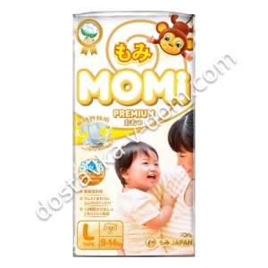 Заказать MOMI Premium Подгузники 9-14 кг/ L / 50 шт в интернет-магазине детских товаров Никитка с доставкой и недорого