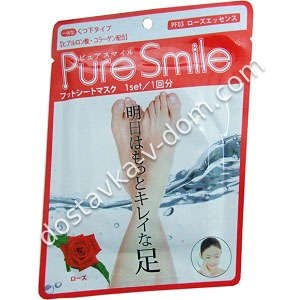 Заказать Pure Smile Питательная маска для ступней, с эссенцией розы  в интернет-магазине детских товаров Никитка с доставкой и недорого