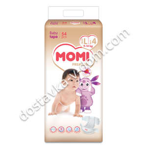 Заказать MOMI Premium Лунтик Подгузники L 9-14 кг 54 шт в интернет-магазине детских товаров Никитка с доставкой и недорого