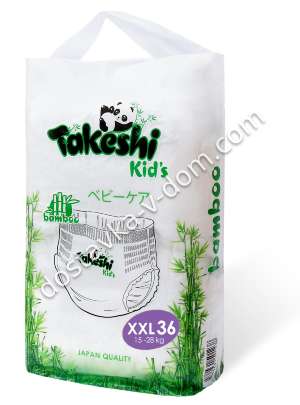 Заказать Трусики Универсальные Takeshi Kids XXL 15-28 кг 36 шт в интернет-магазине детских товаров Никитка с доставкой и недорого
