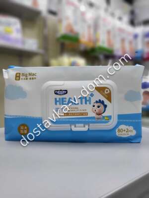 Заказать Palmbaby HEALTH+ Детские влажные салфетки 20/20 см 82 шт в интернет-магазине детских товаров Никитка с доставкой и недорого