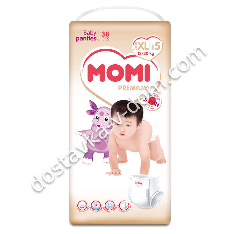 Заказать MOMI Premium Лунтик Трусики XL 12-20 кг 38 шт  в интернет-магазине детских товаров Никитка с доставкой и недорого