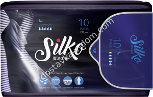 Заказать SILKO Ночные прокладки  10 штук в интернет-магазине детских товаров Никитка с доставкой и недорого