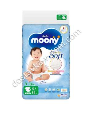Заказать Moony Extra Soft Подгузники L 9-14 кг 54 шт в интернет-магазине детских товаров Никитка с доставкой и недорого
