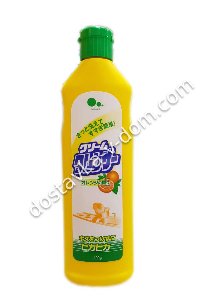 Заказать Mitsuei Крем для очищения поверхностей без царапин, с ароматом апельсина 400 гр  в интернет-магазине детских товаров Никитка с доставкой и недорого