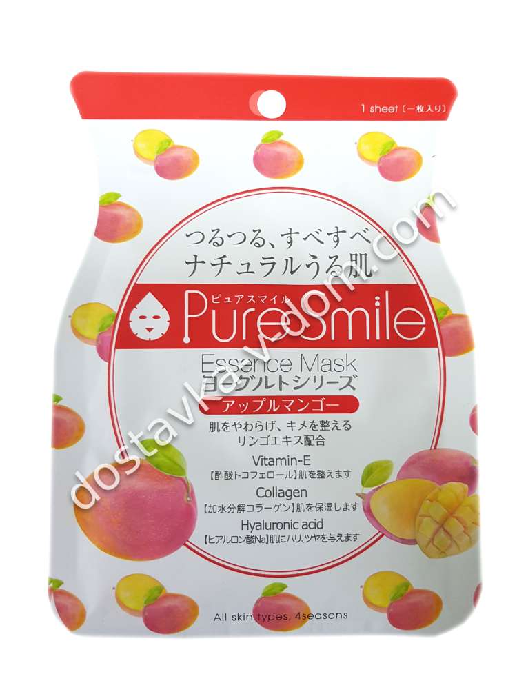 Заказать Pure Smile "Yogurt mask" Смягчающая маска для лица на йогуртовой основе с экстрактом яблока и манго  в интернет-магазине детских товаров Никитка с доставкой и недорого