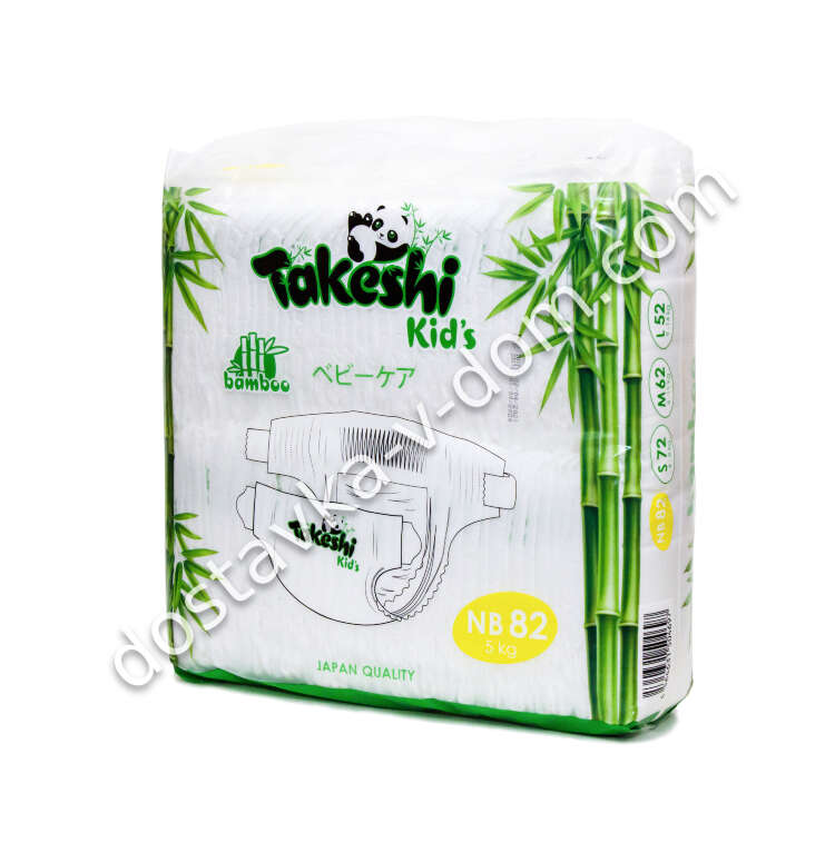 Заказать Takeshi kids Подгузники NB 0-5 кг 82 шт  в интернет-магазине детских товаров Никитка с доставкой и недорого