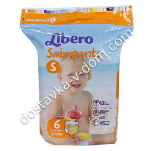 Заказать Трусики для плавания Libero Swimpants 7-12 кг / S / 6 шт в интернет-магазине детских товаров Никитка с доставкой и недорого