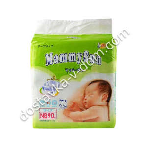 Заказать Подгузники MammySun до 5 кг / NB / 90 шт в интернет-магазине детских товаров Никитка с доставкой и недорого