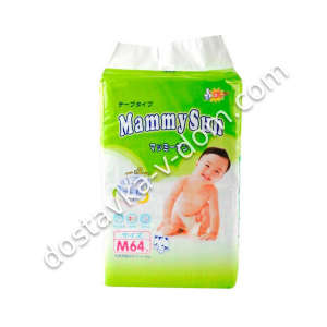 Заказать Подгузники MammySun 6-11 кг / М / 64 шт в интернет-магазине детских товаров Никитка с доставкой и недорого