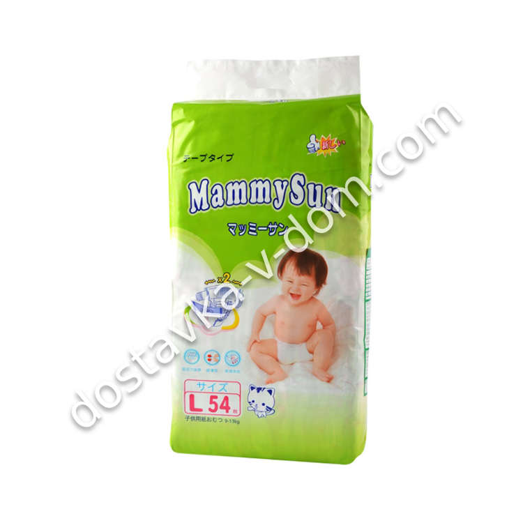 Заказать Подгузники MammySun 9-13 кг / L / 54 шт  в интернет-магазине детских товаров Никитка с доставкой и недорого