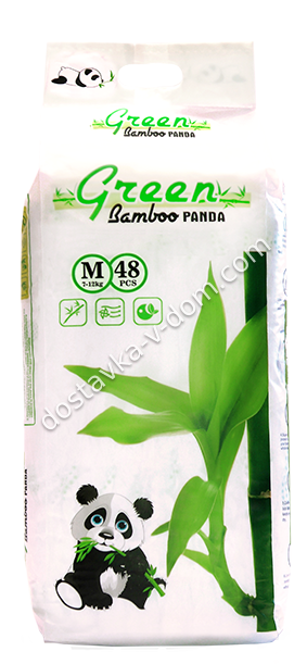Заказать Трусики Green Bamboo Panda White pack М 7-12 кг 48 шт  в интернет-магазине детских товаров Никитка с доставкой и недорого