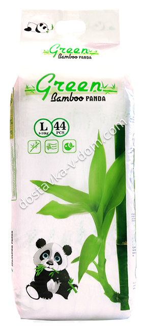 Заказать Трусики Green Bamboo Panda White pack L 9-14 кг 44 шт в интернет-магазине детских товаров Никитка с доставкой и недорого