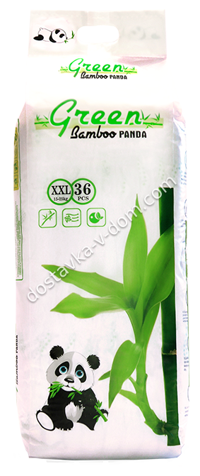 Заказать Трусики Green Bamboo Panda White pack XXL 15-25 кг 36 шт  в интернет-магазине детских товаров Никитка с доставкой и недорого