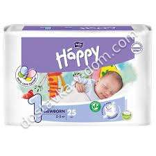 Заказать Подгузники Bella baby Happy 2-5 кг / N1 / 25 шт в интернет-магазине детских товаров Никитка с доставкой и недорого
