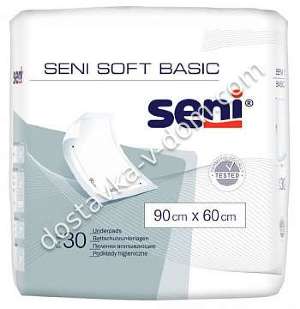 Заказать SENI SOFT BASIC Пеленки гигиенические 60 х 90 30 шт в интернет-магазине детских товаров Никитка с доставкой и недорого